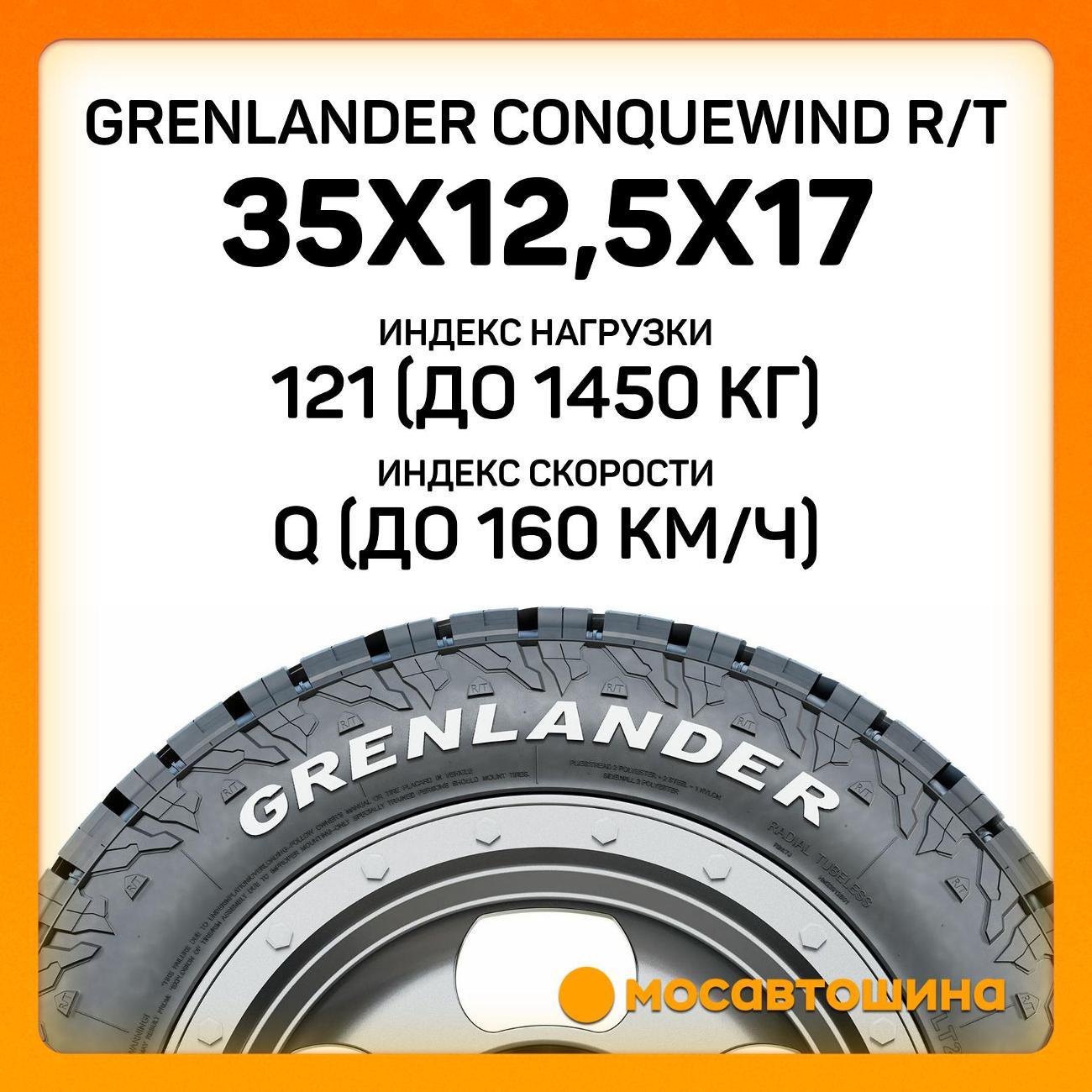 Шина автомобильная Grenlander Conquewind R/T 35x12,5x17 121Q