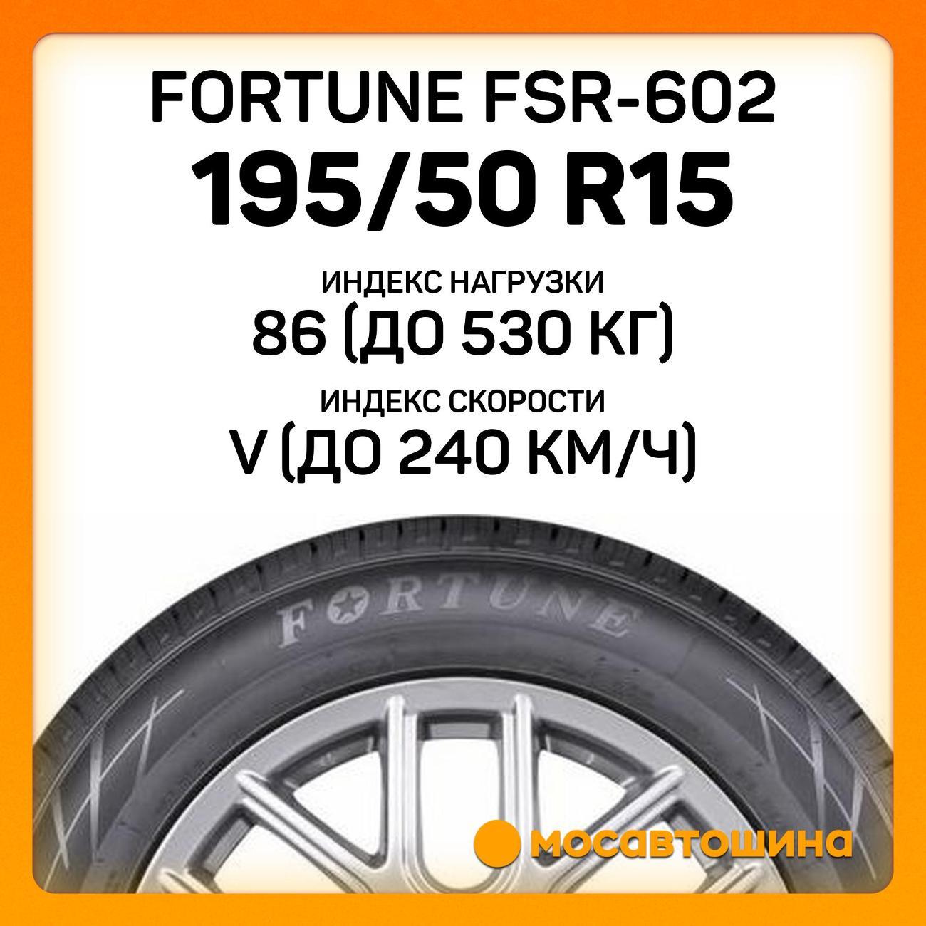 Шина автомобильная Fortune FSR-602 195/50 R15 86V XL