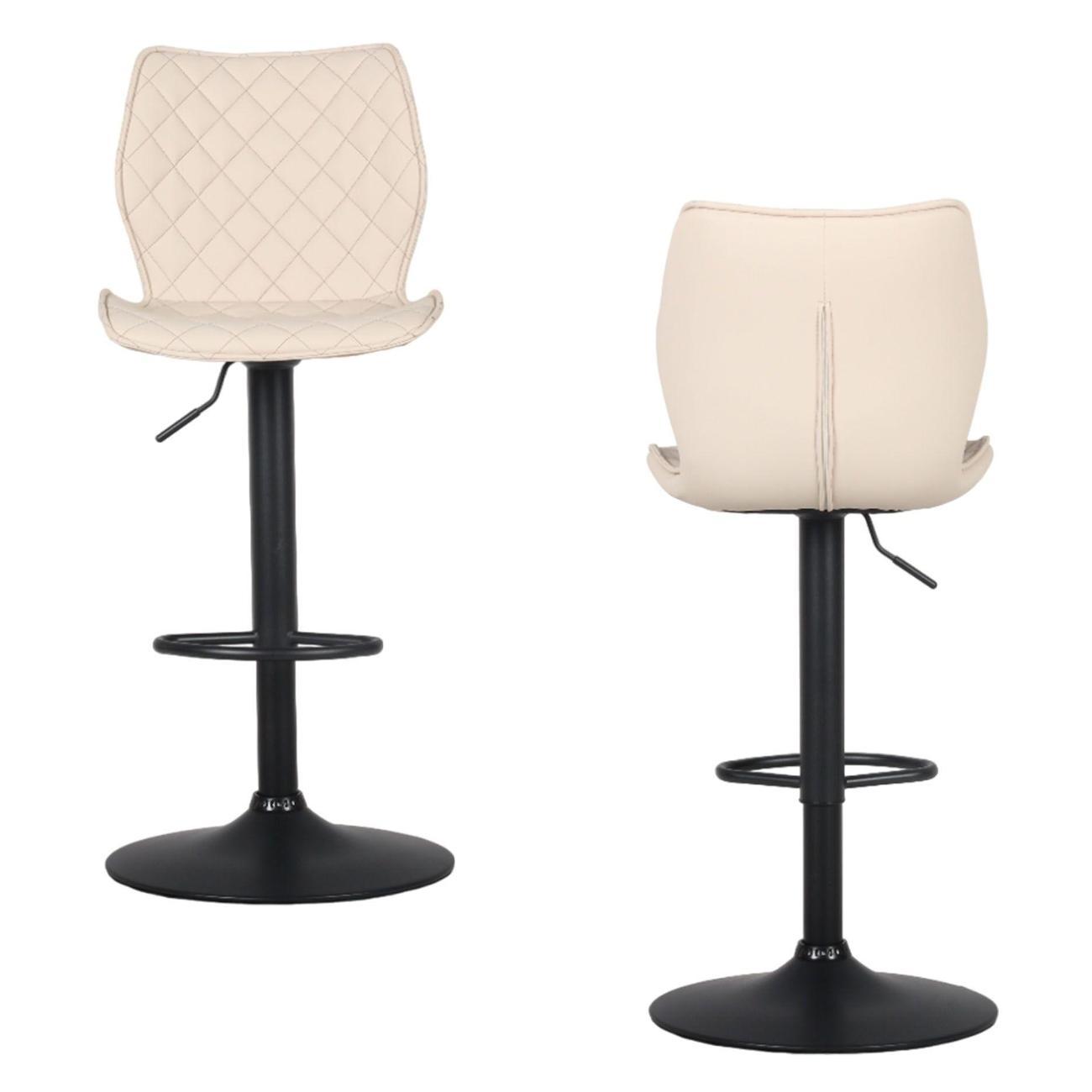 Стул обеденный Stool Group барный Dome, экокожа, светло-серый (комплект 2 ст