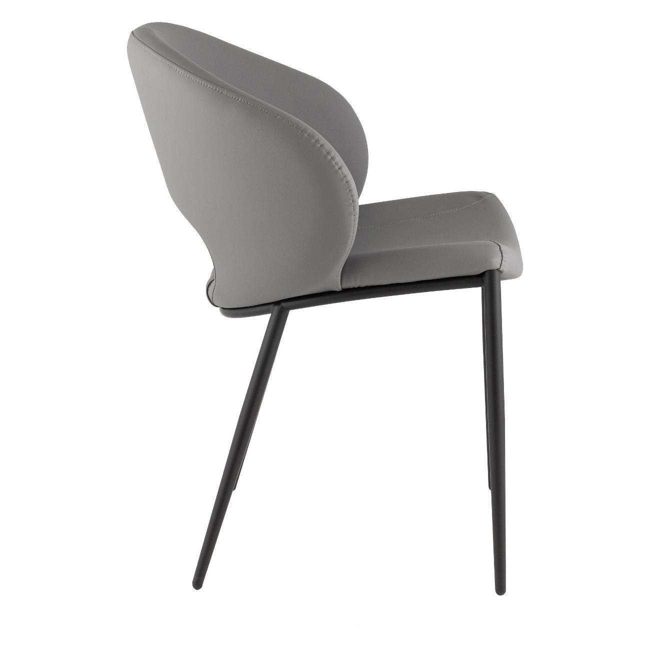 Стул обеденный Stool Group для кухни Вивьен иск.кожа серый