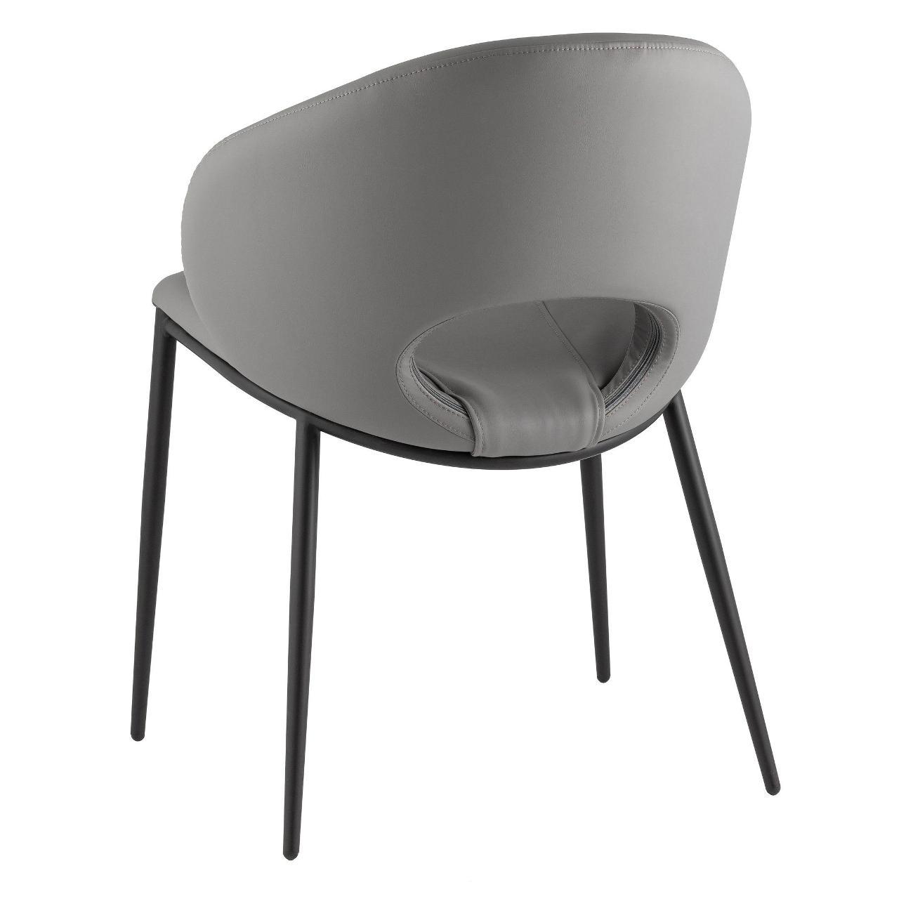 Стул обеденный Stool Group для кухни Вивьен иск.кожа серый