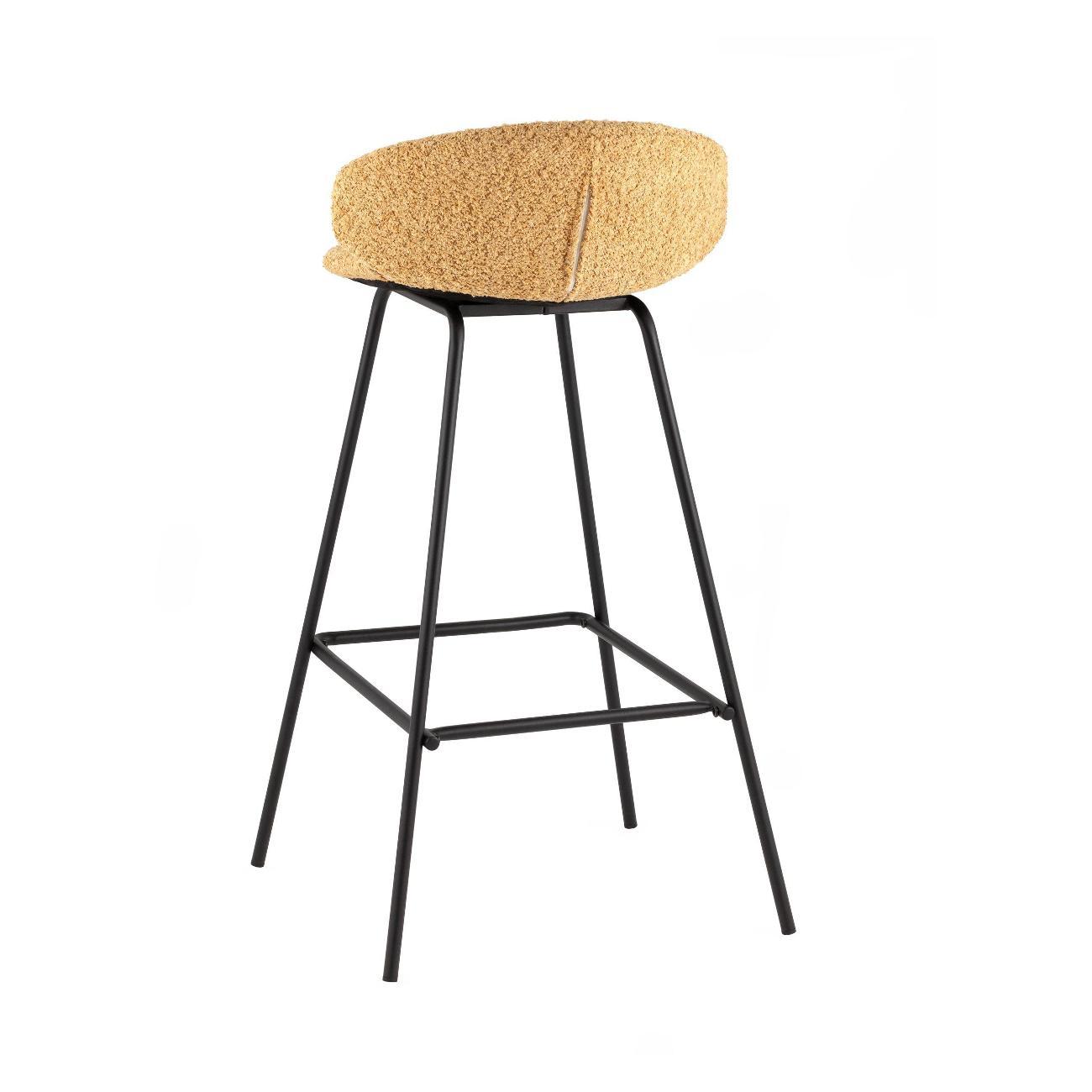 Стул обеденный Stool Group барный Nita, букле охра (комплект 2 стула)