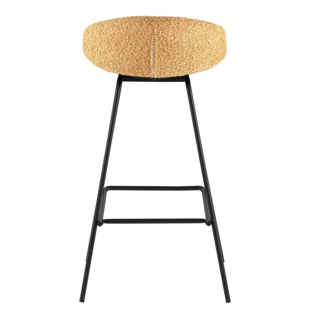 Стул обеденный Stool Group барный Nita, букле охра (комплект 2 стула)