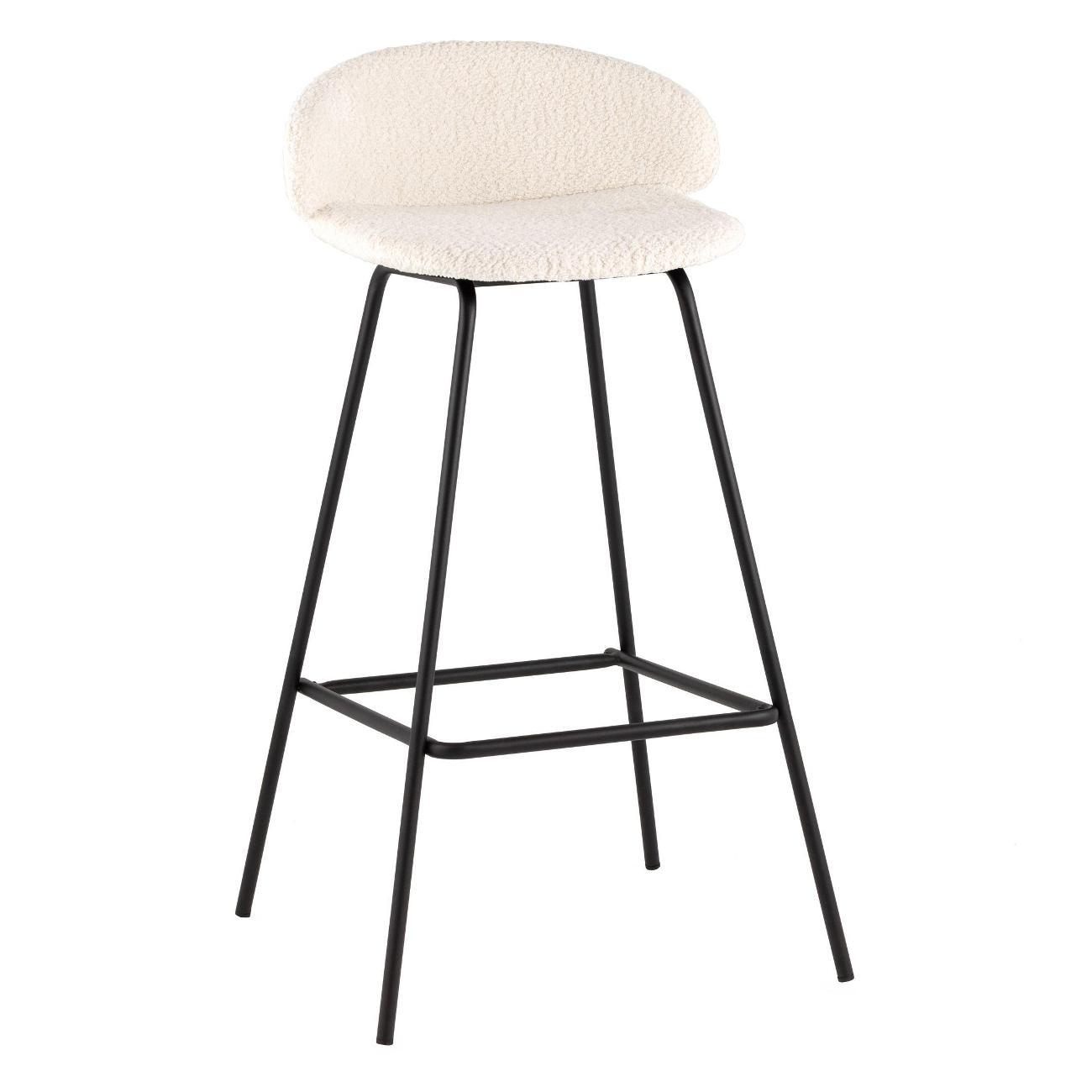 Стул обеденный Stool Group барный Nita, букле молочный (комплект 2 стула)