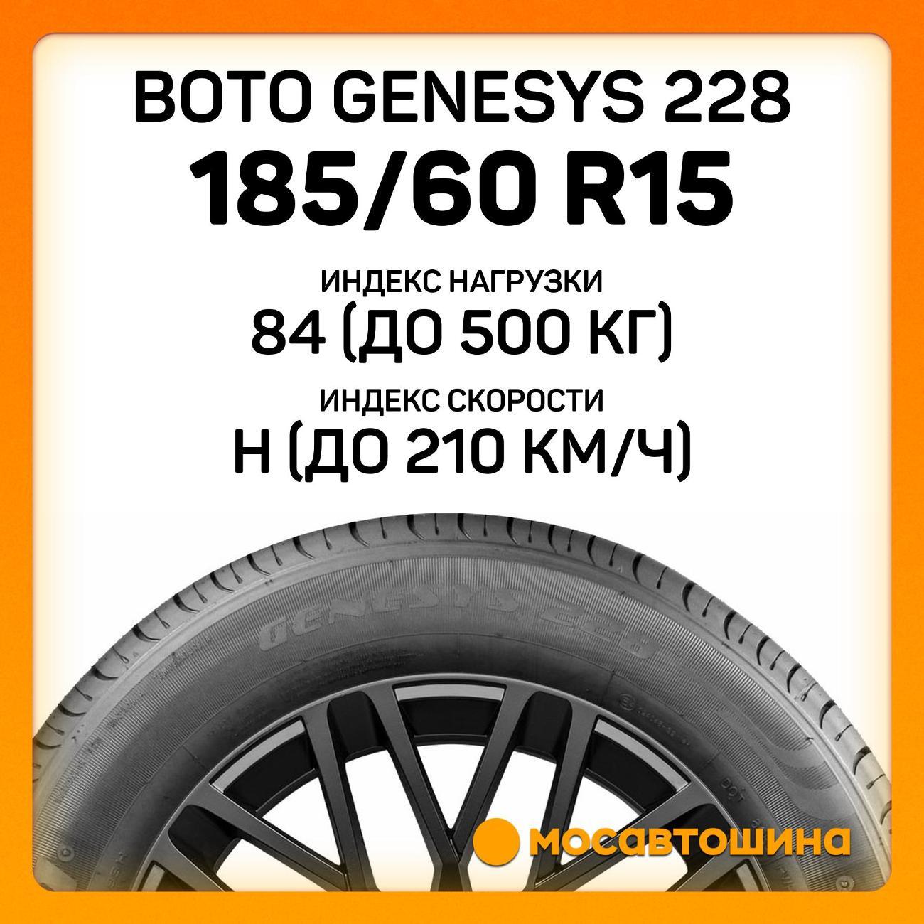 Шина автомобильная Boto Genesys 228 185/60 R15 84H