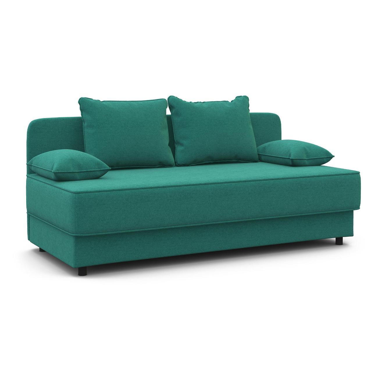 Диван Шарм-Дизайн прямой Уют велюр бирюзовый