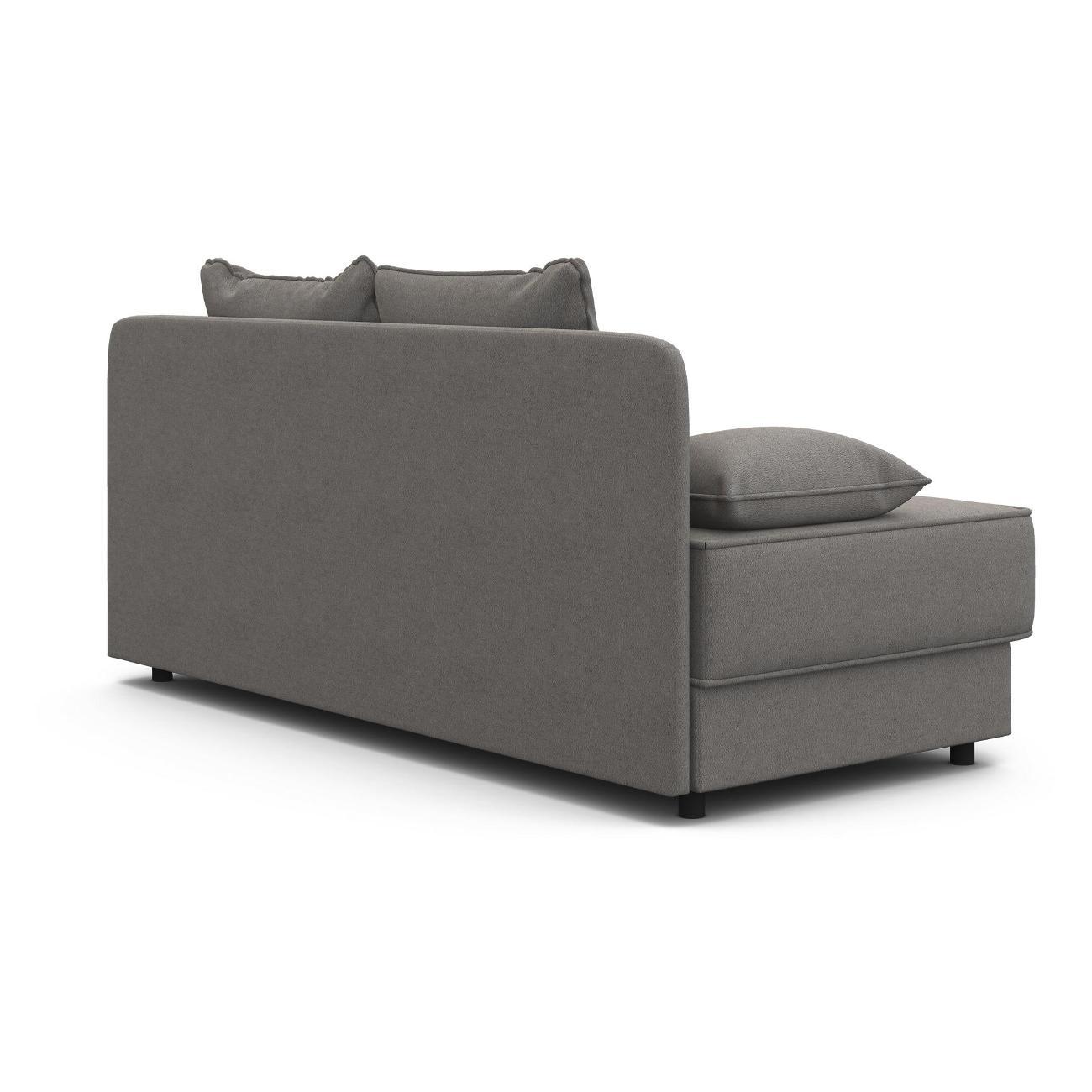 Диван Шарм-Дизайн прямой Уют велюр серый