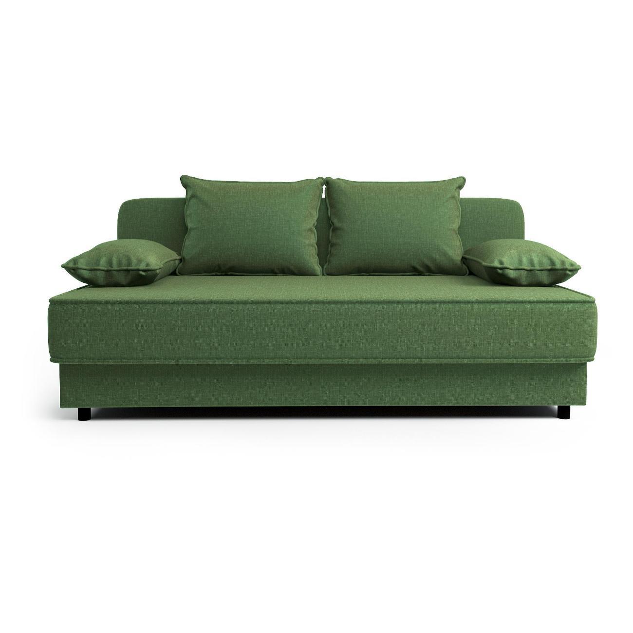 Диван Шарм-Дизайн прямой Уют рогожка зеленый