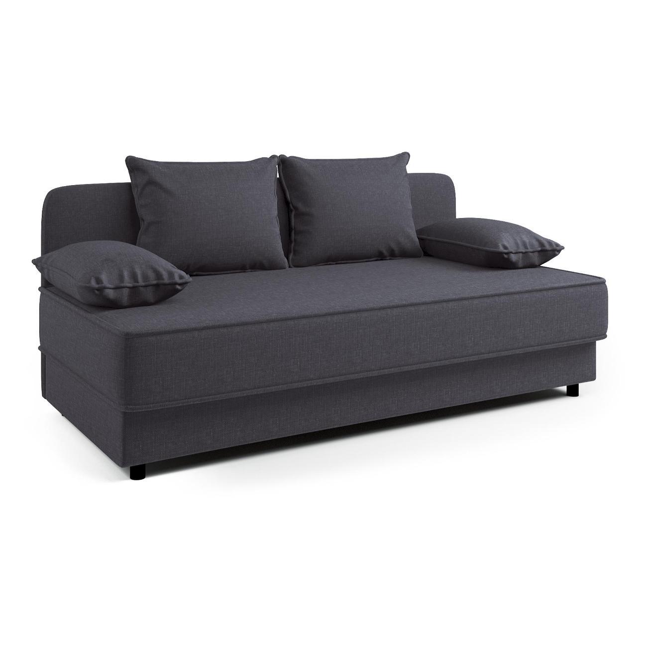 Диван Шарм-Дизайн прямой Уют рогожка серый