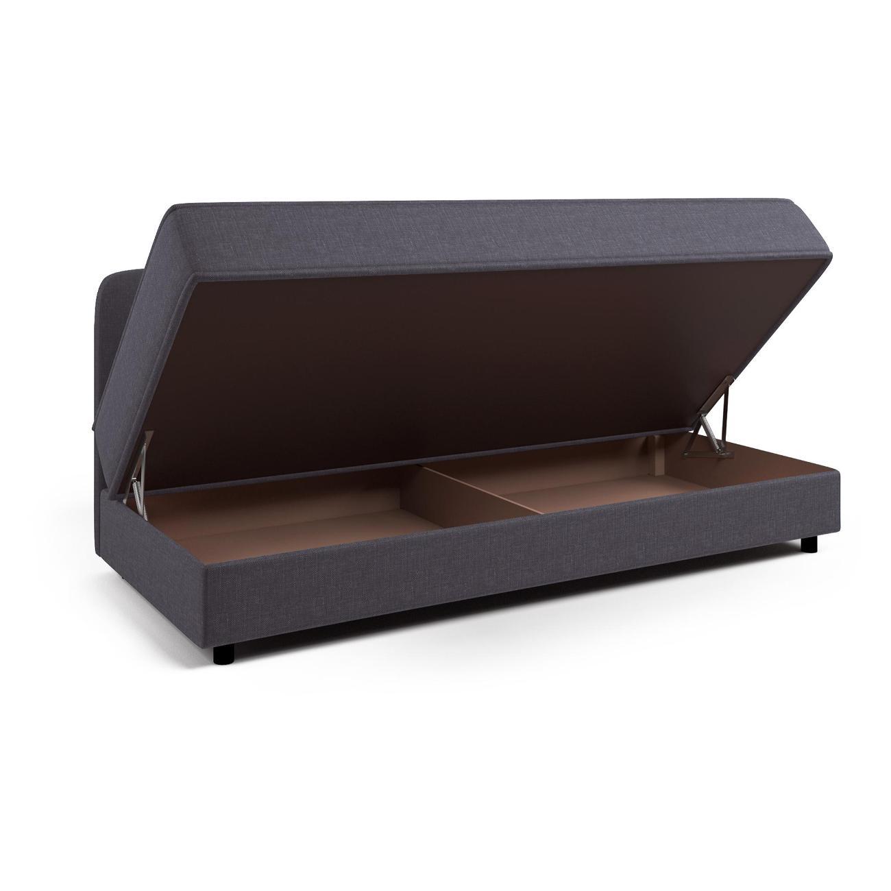 Диван Шарм-Дизайн прямой Уют рогожка серый