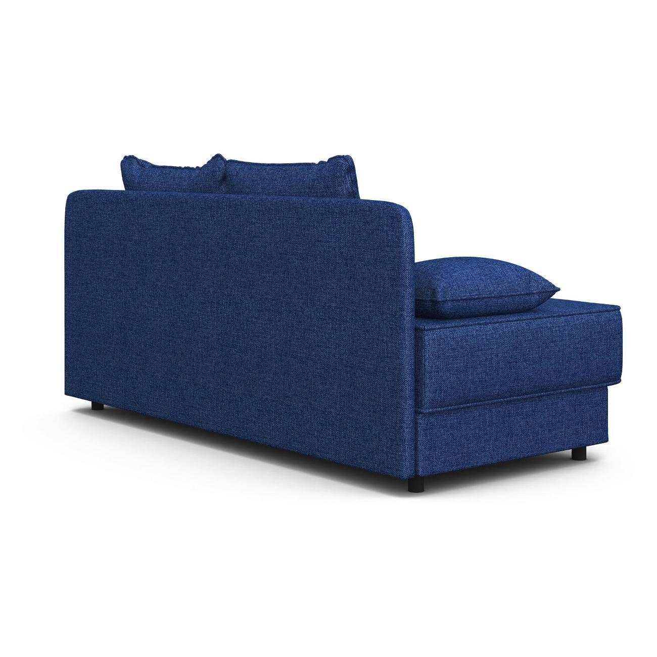 Диван Шарм-Дизайн прямой Уют рогожка синий