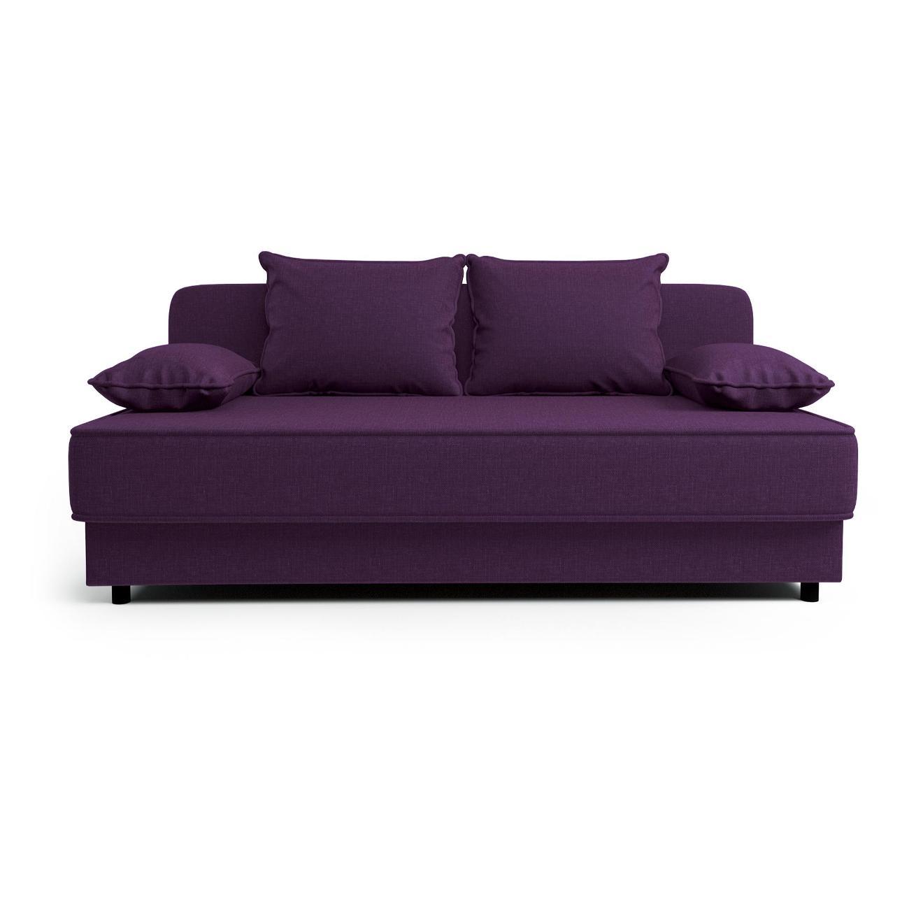 Диван Шарм-Дизайн прямой Уют рогожка фиолетовый