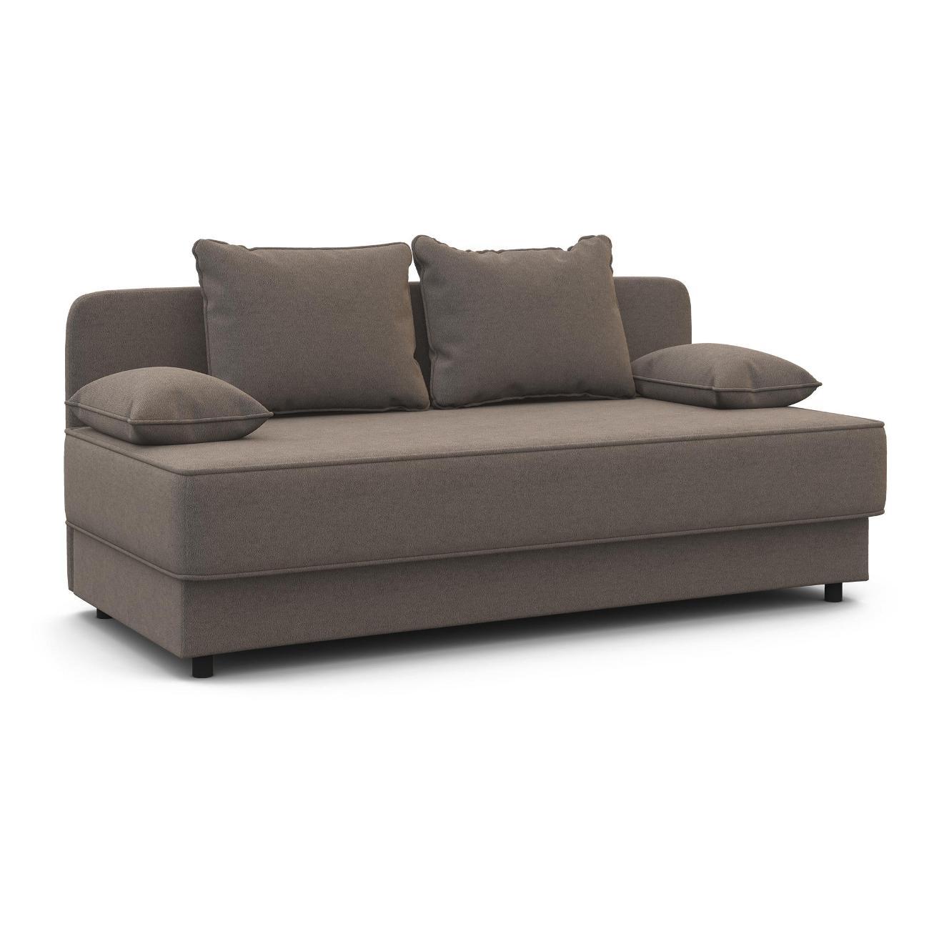 Диван Шарм-Дизайн прямой Уют серый велюр