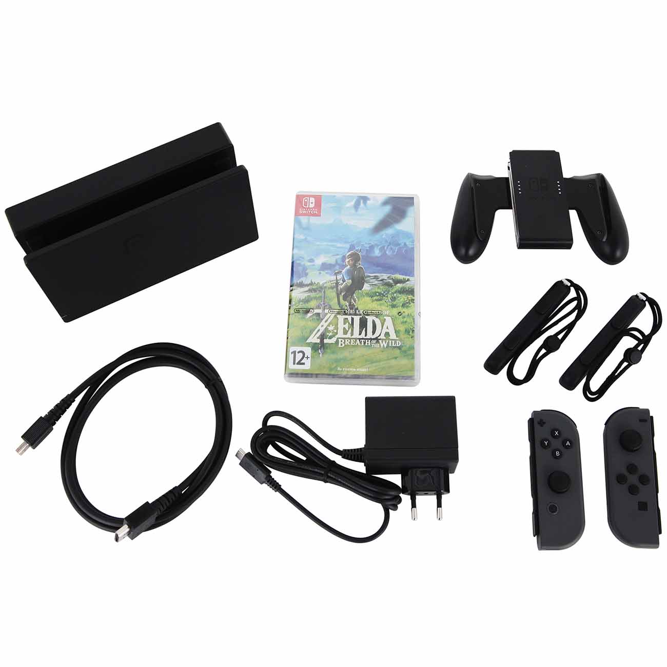 Игровая приставка Nintendo Switch серый +The Legend of Zelda:Breath of the Wild