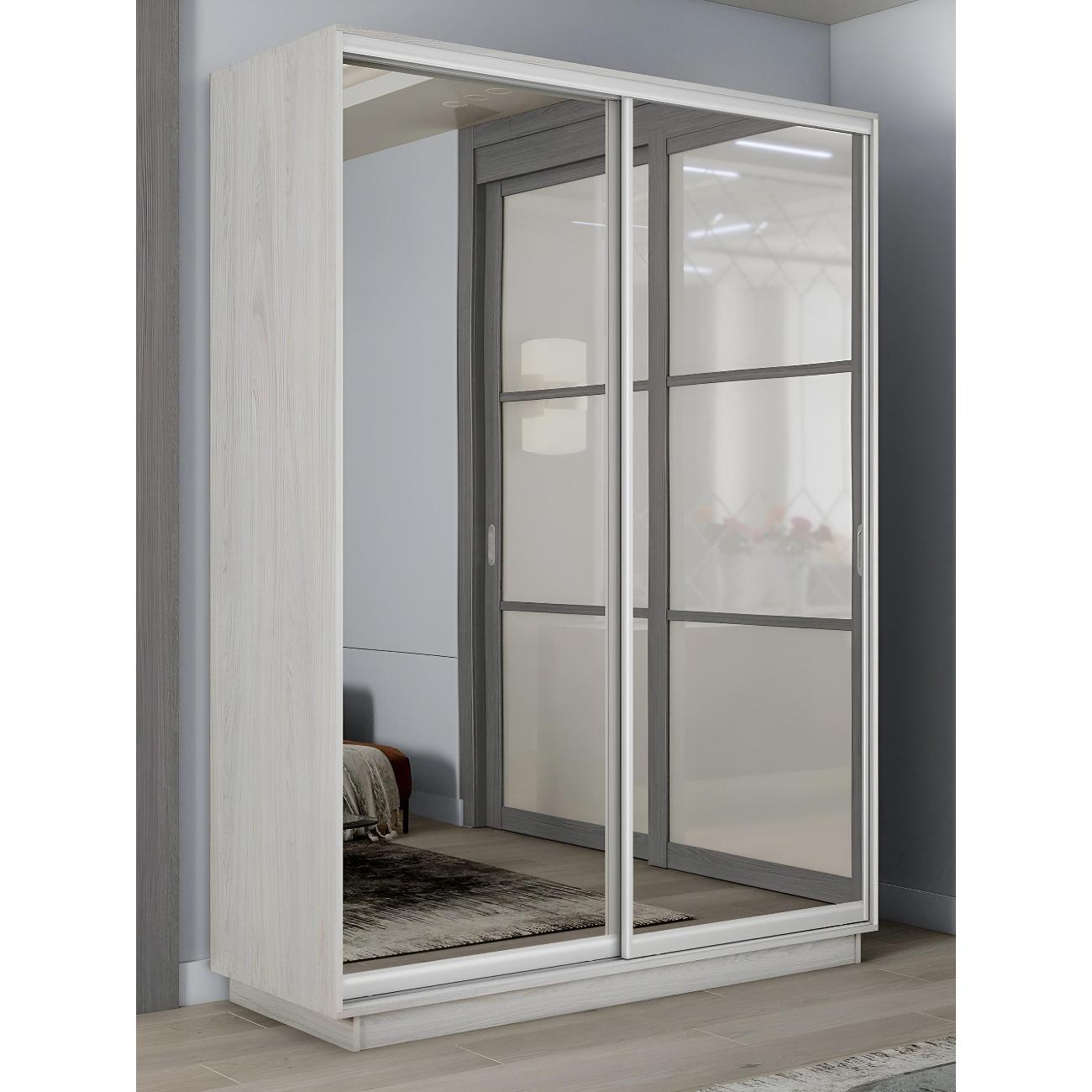 Шкаф-купе Е1 1,6 Экспресс 2-х дверный 160х240х60 с зеркалами Я