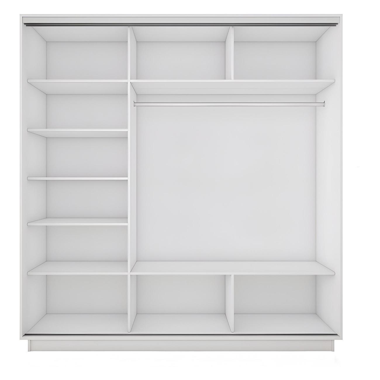 Шкаф-купе Е1 1,8 Экспресс 2-х дверный 180х240х60 с зеркалами Б