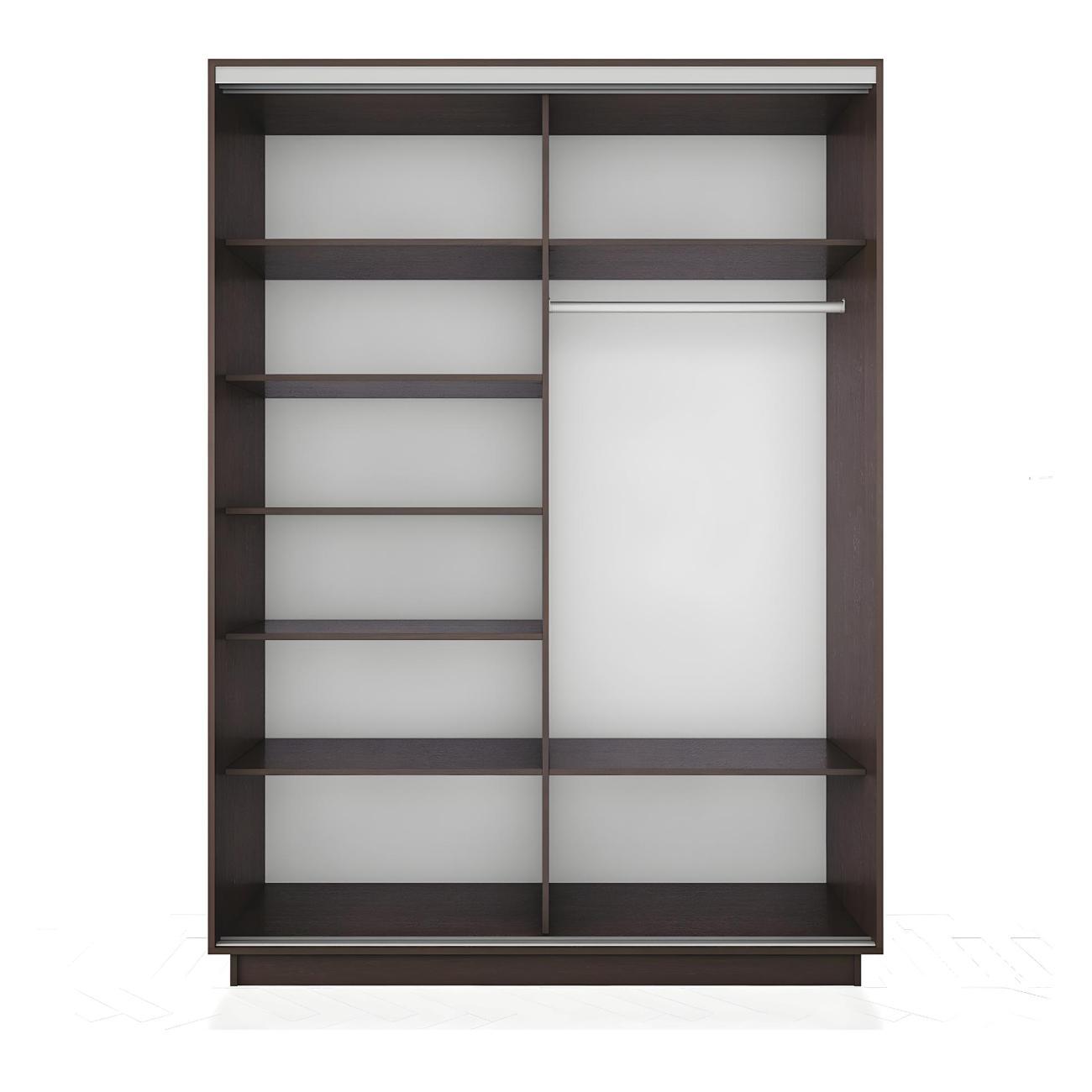 Шкаф-купе Е1 1,6 Экспресс 2-х дверный 160х240х60 с зеркалами в