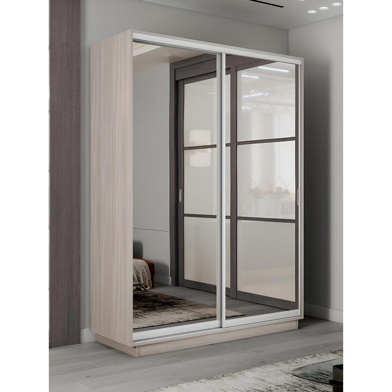 Шкаф-купе Е1 1,2 Экспресс 2-х дверный 120х220х60 с зеркалами Я