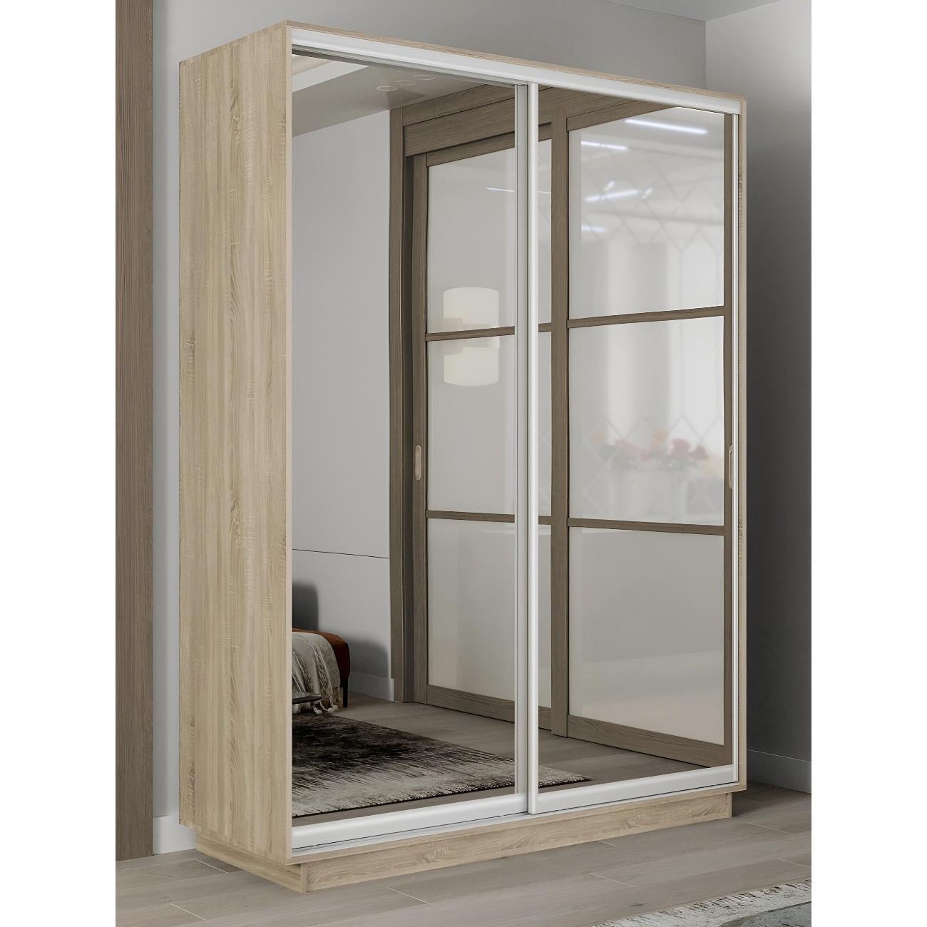 Шкаф-купе Е1 1,2 Экспресс 2-х дверный 120х240х60 с зеркалами С