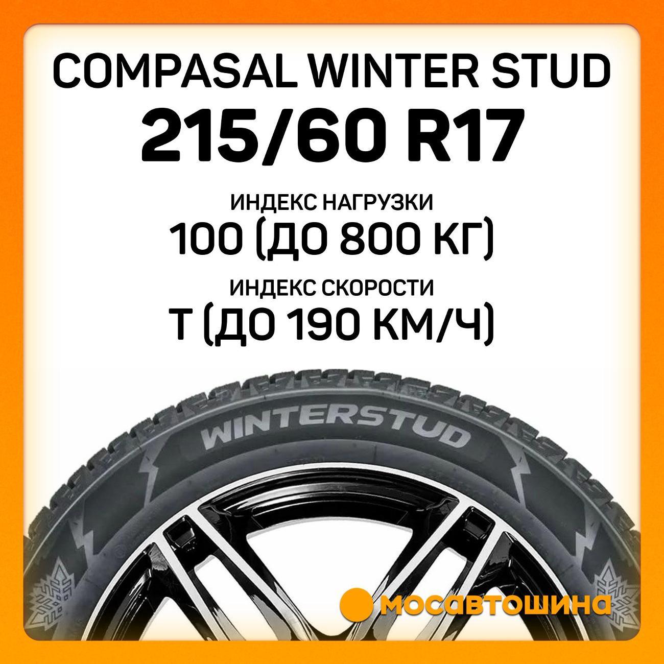 Шина автомобильная Compasal Winter Stud 215/60 R17 100T XL