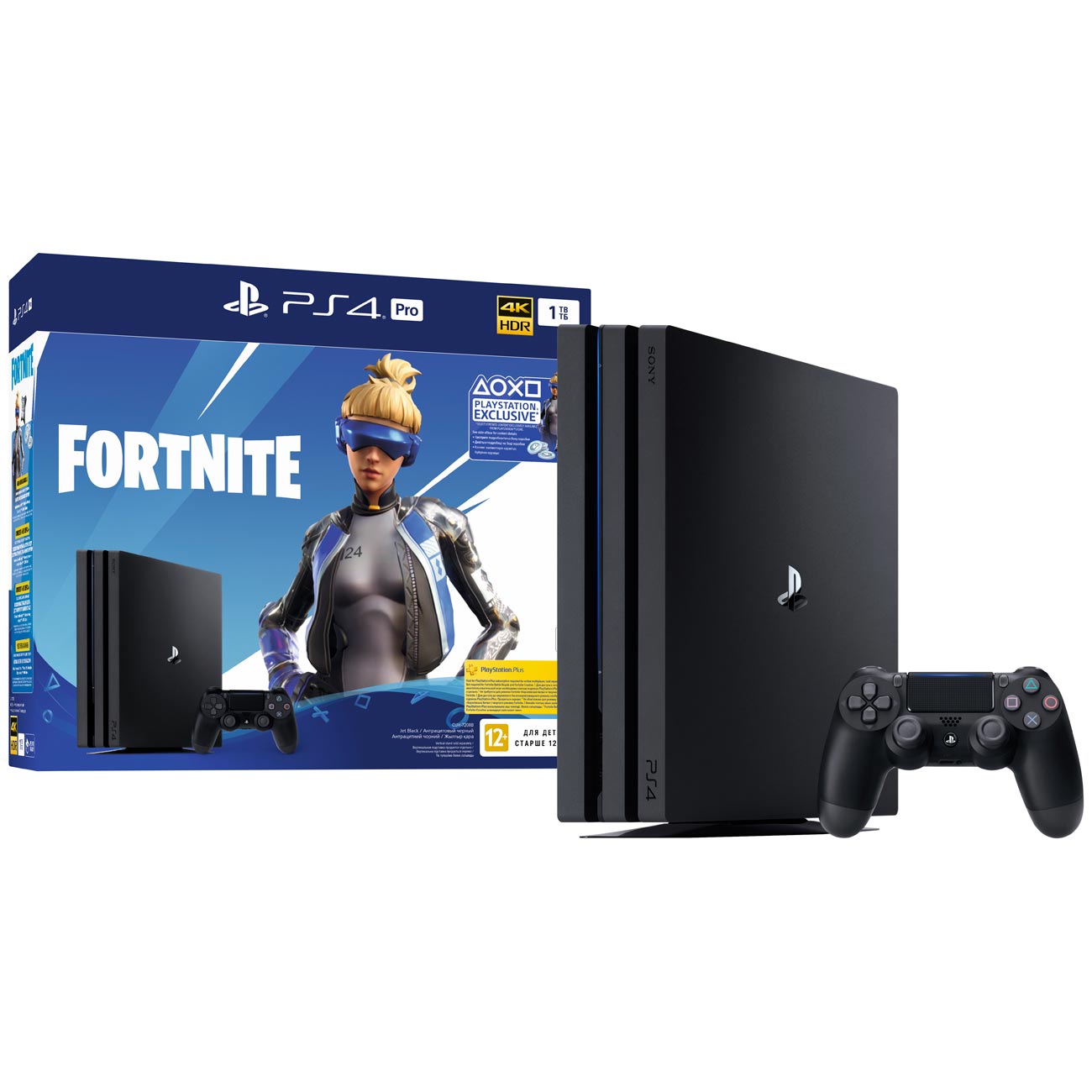 Игровая консоль Sony Pro 1TB+Fortnite