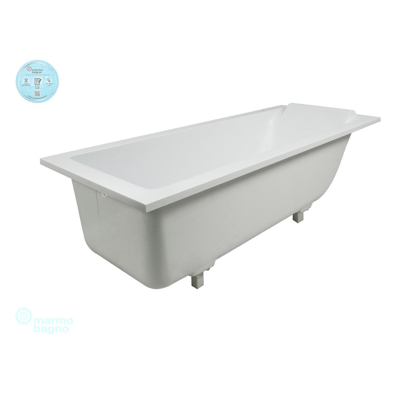 Ванна Marmo Bagno Ницца 180х80 с подголовником