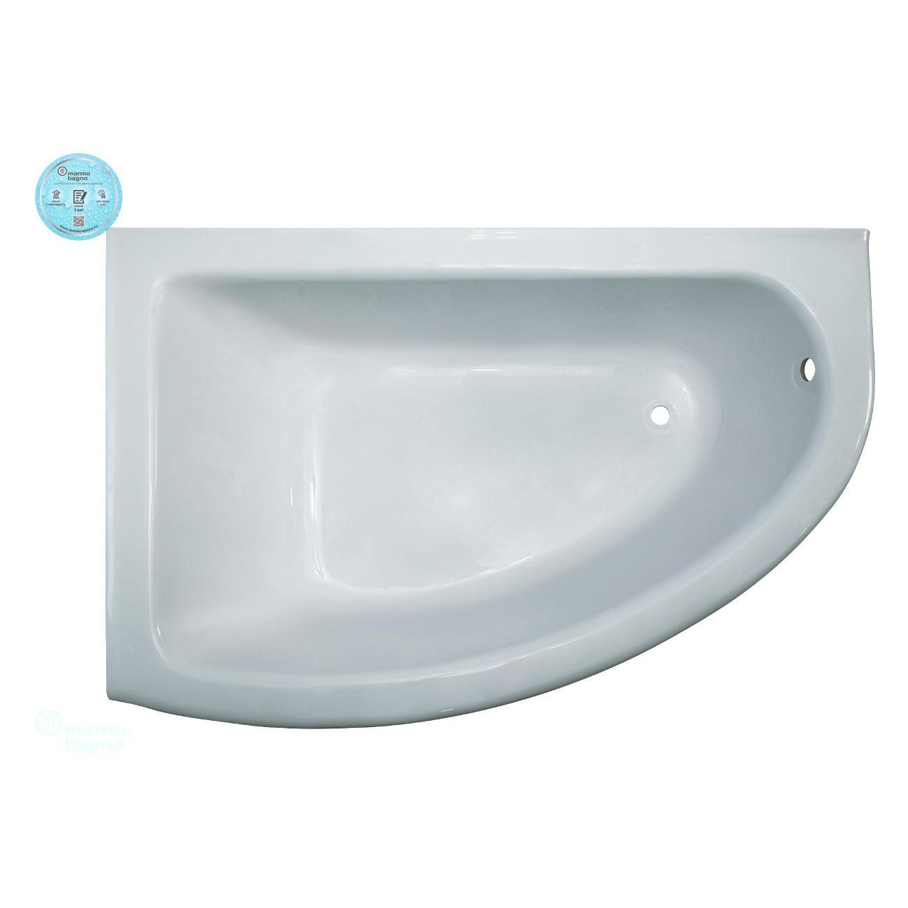 Ванна Marmo Bagno Альба 170х110 Левая