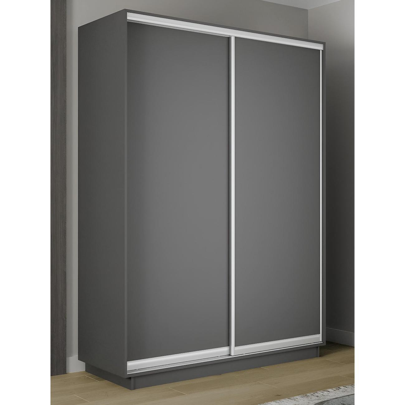Шкаф-купе Е1 1,2 Экспресс 2-х дверный 120х220х45 ДСП серый Диа