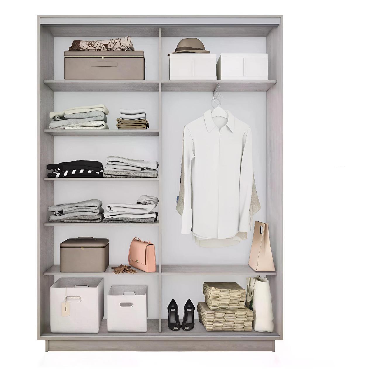 Шкаф-купе Е1 1,4 Экспресс 2-х дверный 140х220х45 ДСП Ясень шимо светлый