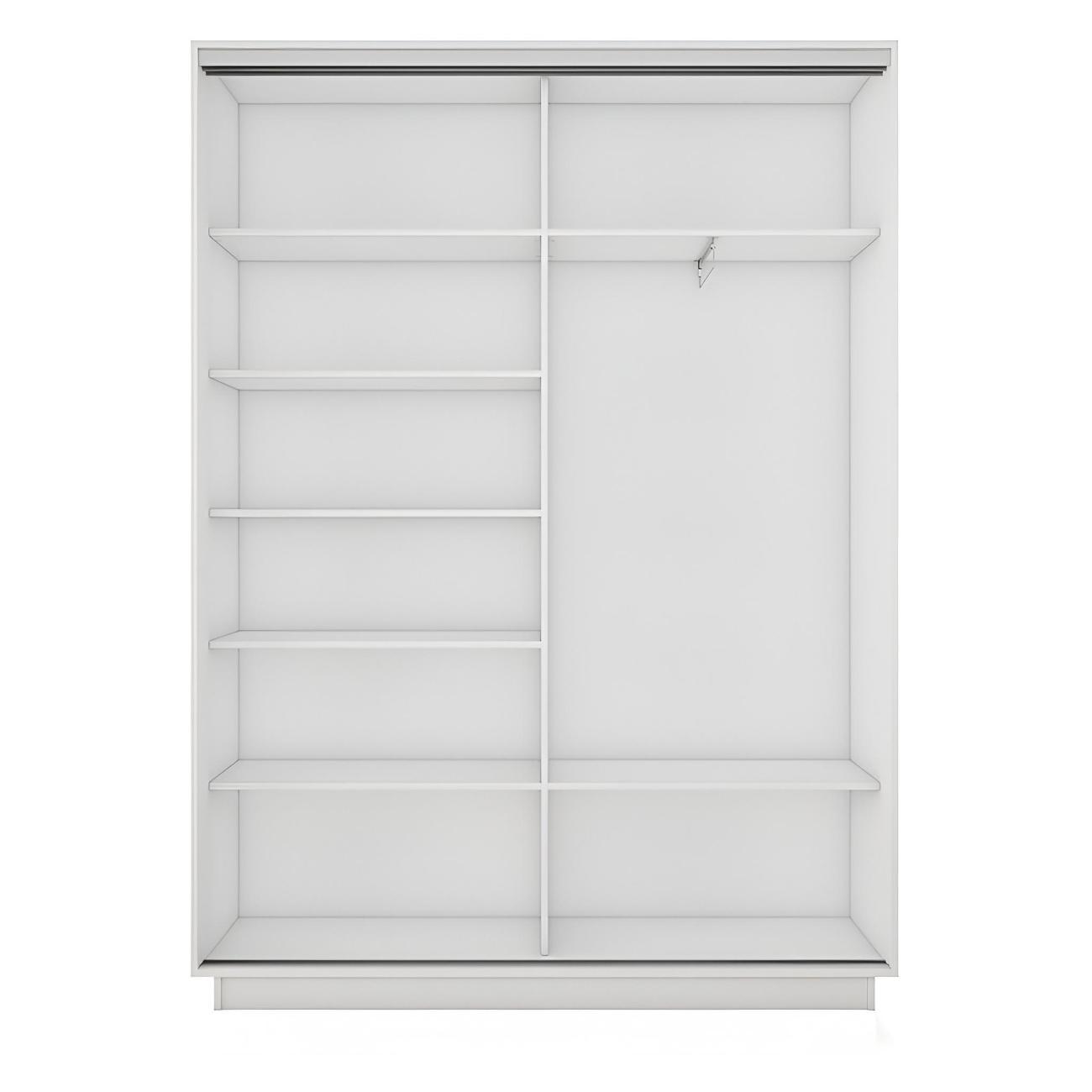 Шкаф-купе Е1 1,2 Экспресс 2-х дверный 120х220х45 ДСП Белый снег