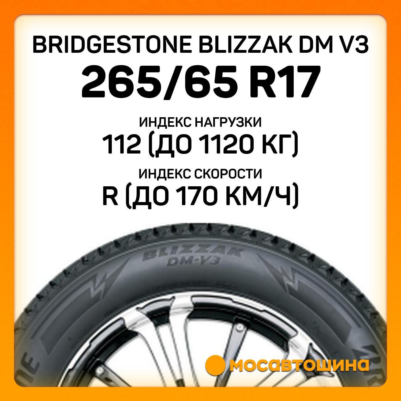 Шина автомобильная Bridgestone Blizzak DM V3