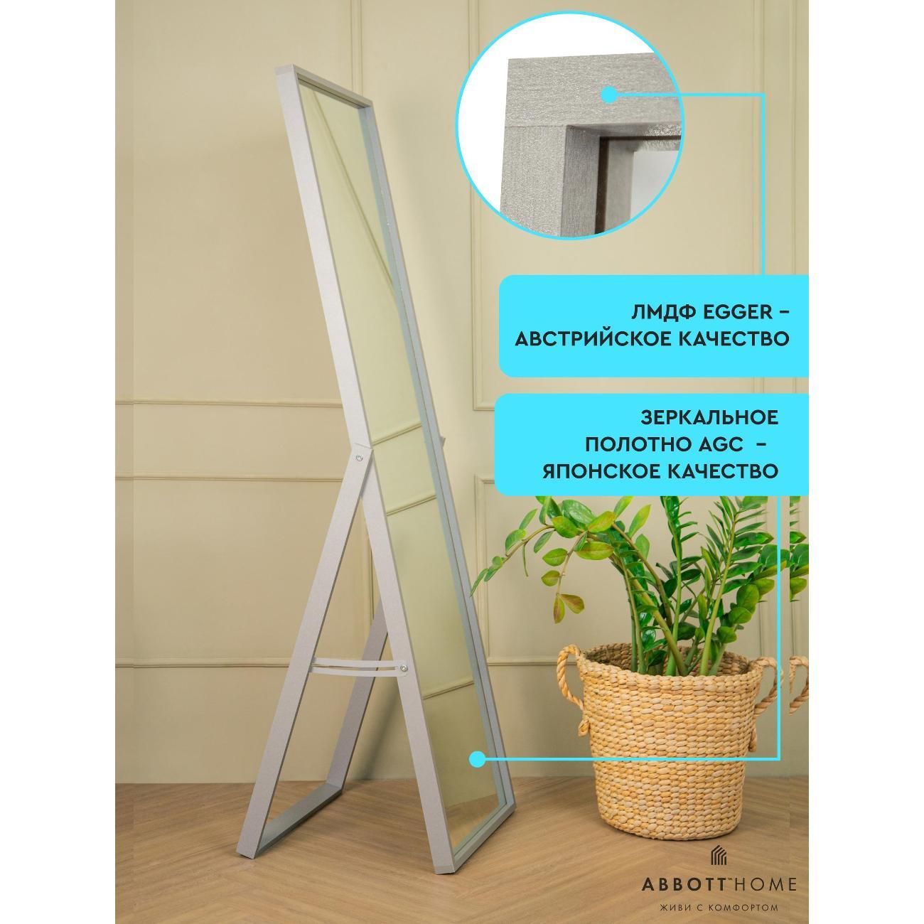 Зеркало АББОТТ ХОУМ Вельга L 52х162 см платина