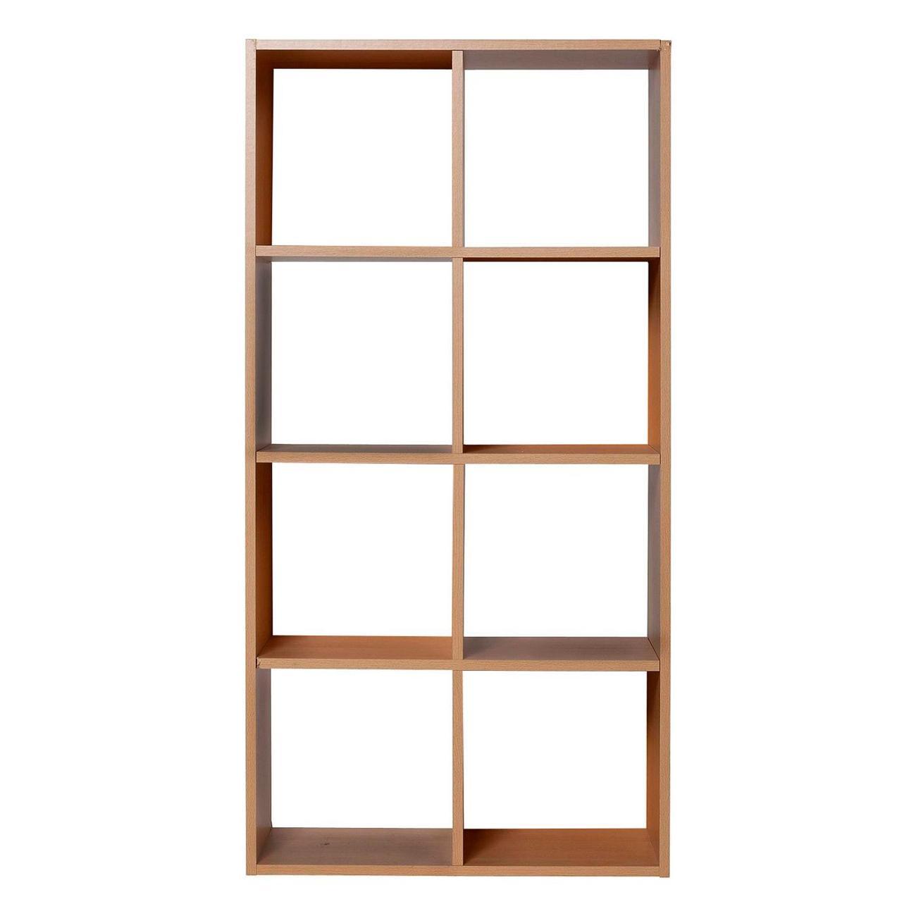 Стеллаж Шарм-Дизайн с ячейками Бит 8 60х30х120, открытый, Бук