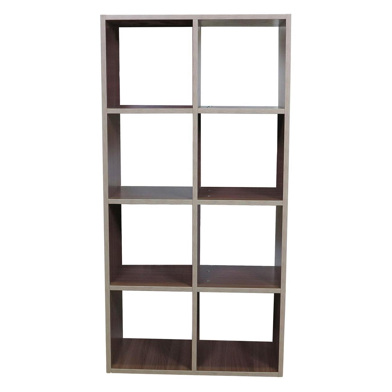 Стеллаж Шарм-Дизайн с ячейками Бит 8 60х30х120, открытый, Ясень шимо