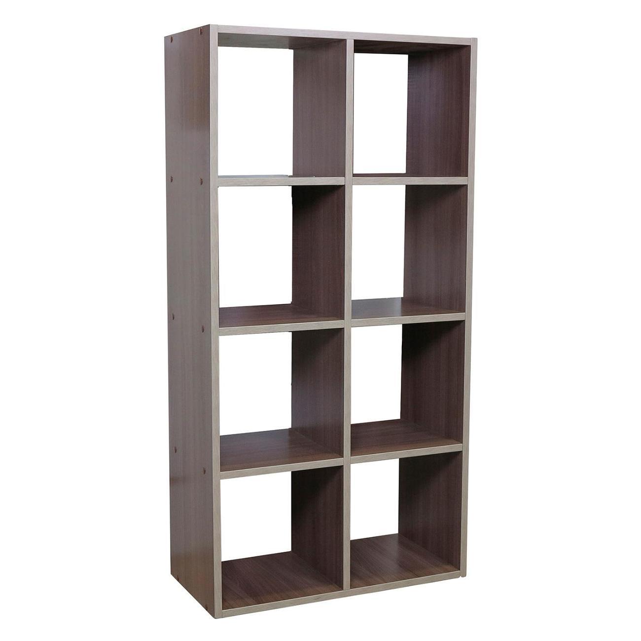 Стеллаж Шарм-Дизайн с ячейками Бит 8 60х30х120, открытый, Ясень шимо
