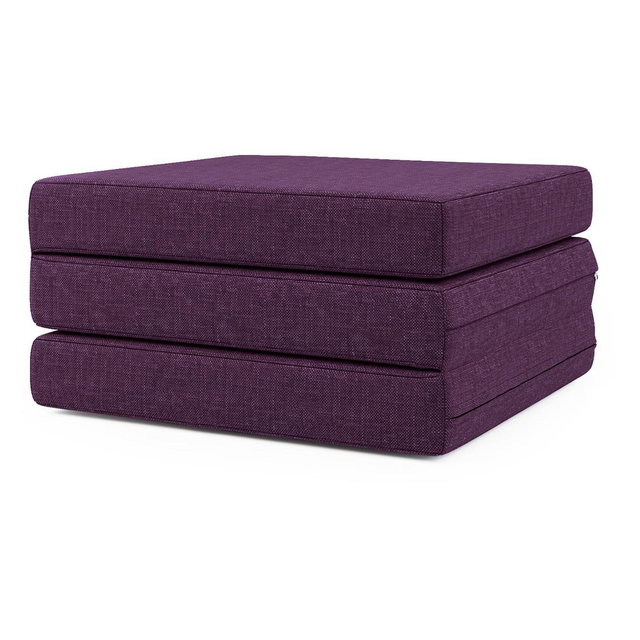 Пуф Шарм-Дизайн трансформер Шаг матрас мобильный Фиолетовый