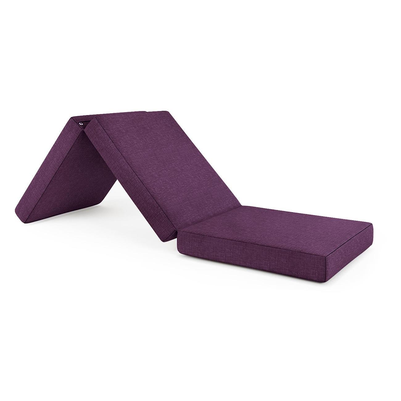 Пуф Шарм-Дизайн трансформер Шаг матрас мобильный Фиолетовый