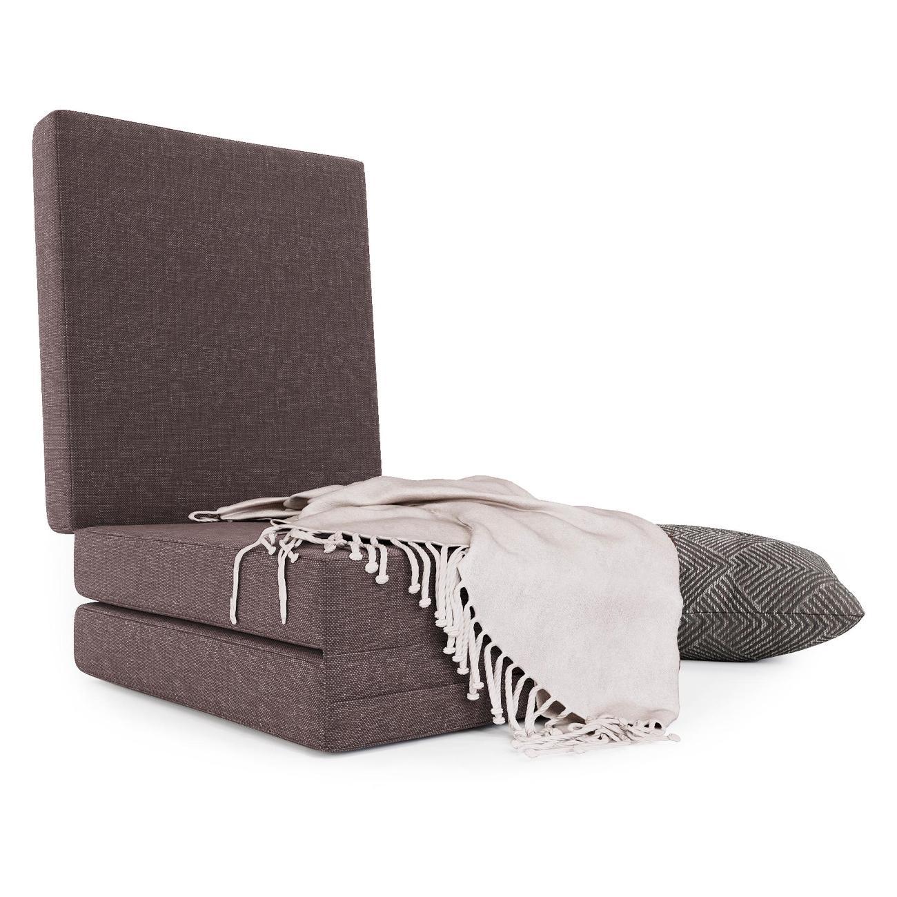 Пуф Шарм-Дизайн трансформер Шаг матрас мобильный Латте