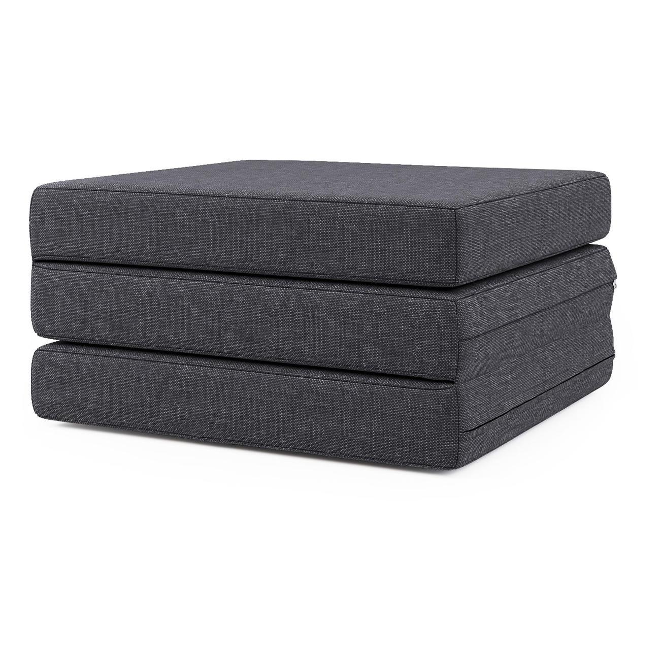 Пуф Шарм-Дизайн трансформер Шаг матрас мобильный Серый