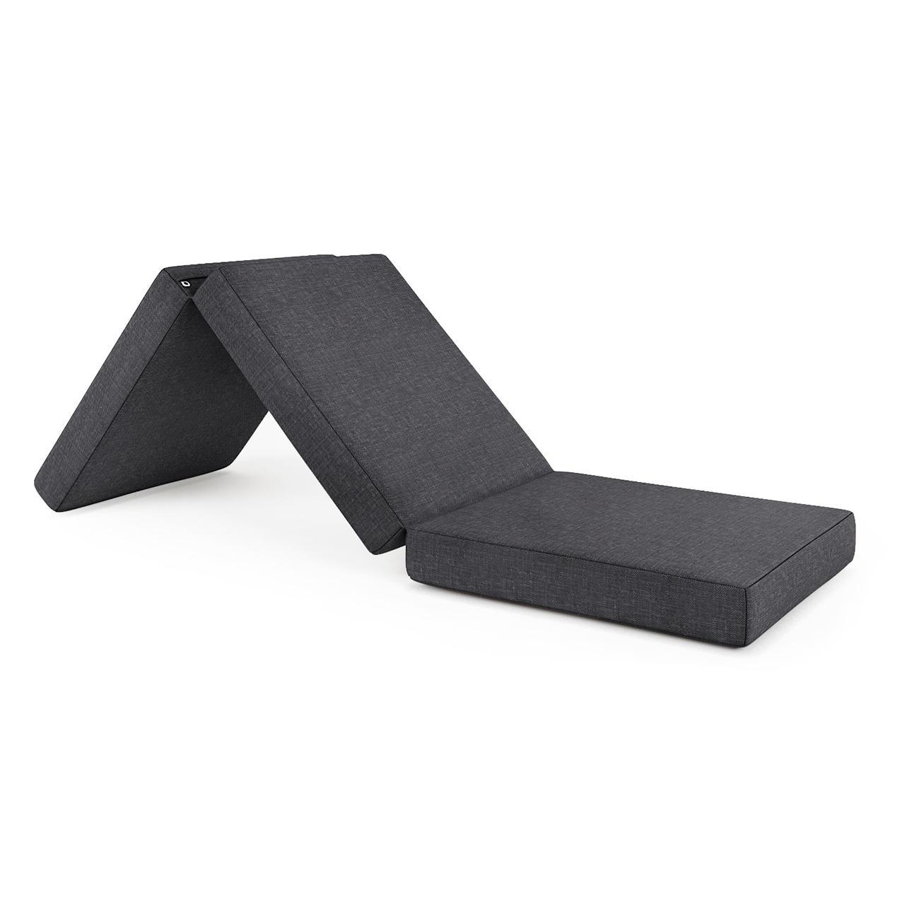 Пуф Шарм-Дизайн трансформер Шаг матрас мобильный Серый