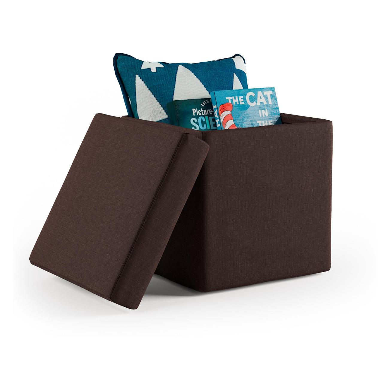 Пуф Шарм-Дизайн складной Пикник шоколадная рогожка