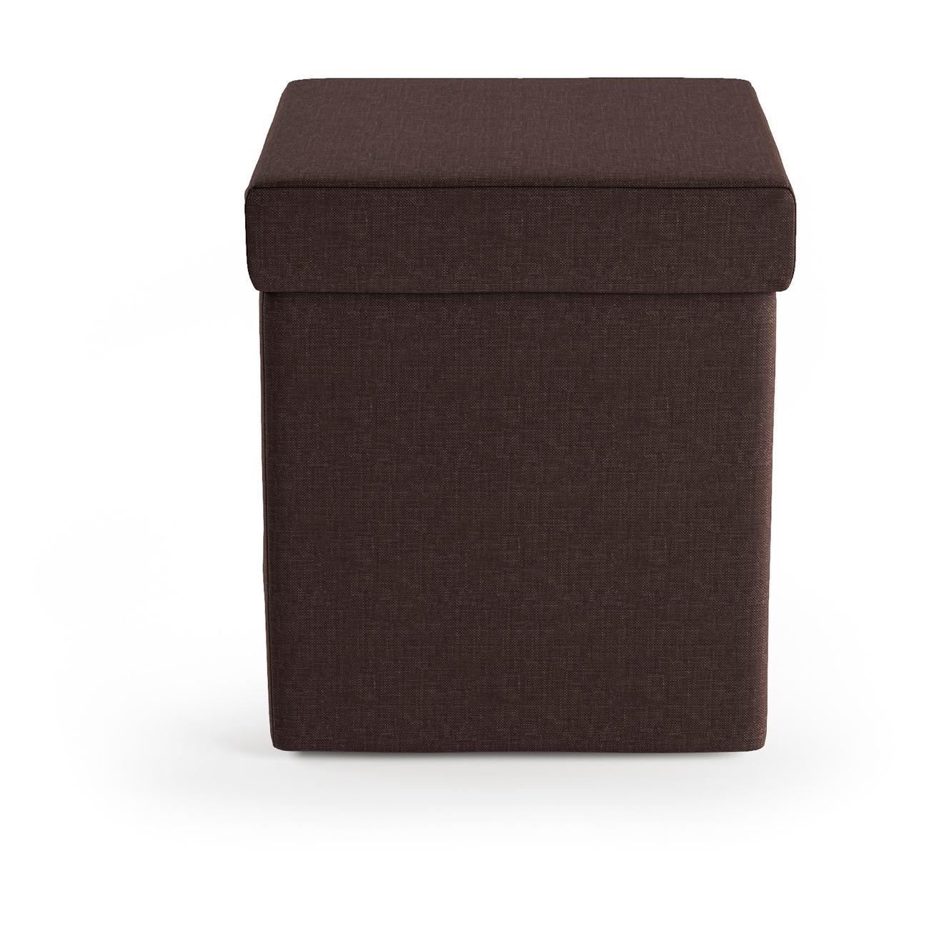 Пуф Шарм-Дизайн складной Пикник шоколадная рогожка