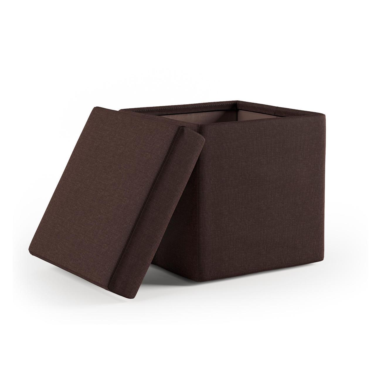 Пуф Шарм-Дизайн складной Пикник шоколадная рогожка