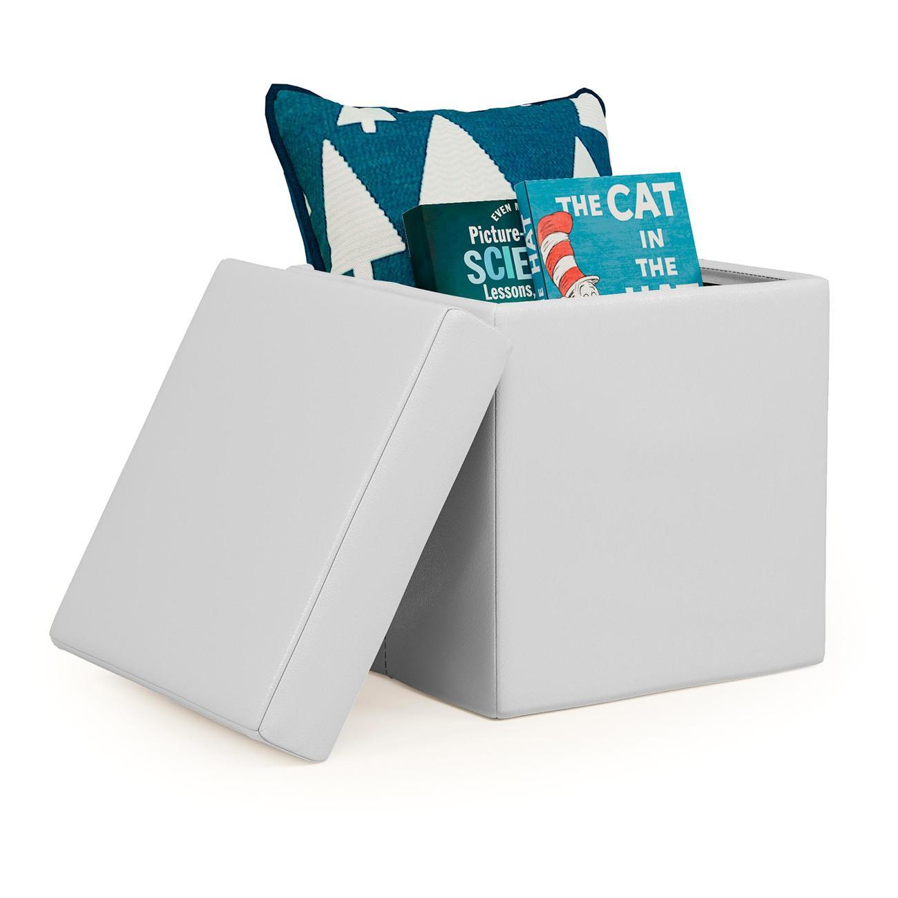 Пуф Шарм-Дизайн складной Пикник экокожа белый