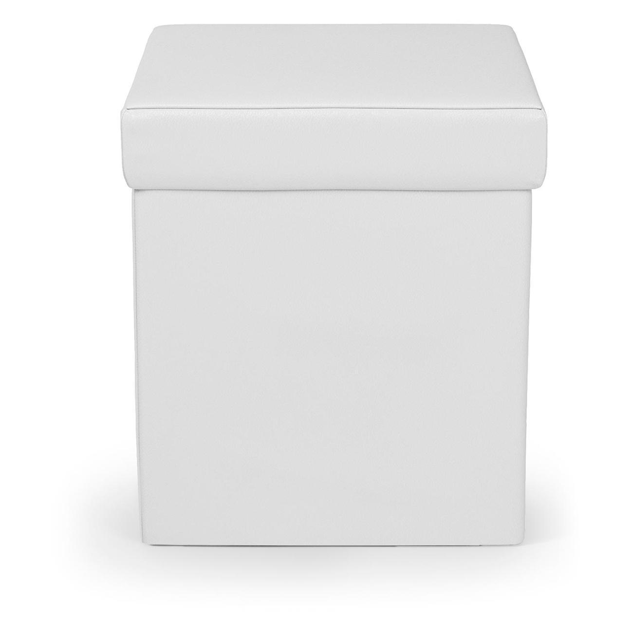 Пуф Шарм-Дизайн складной Пикник экокожа белый