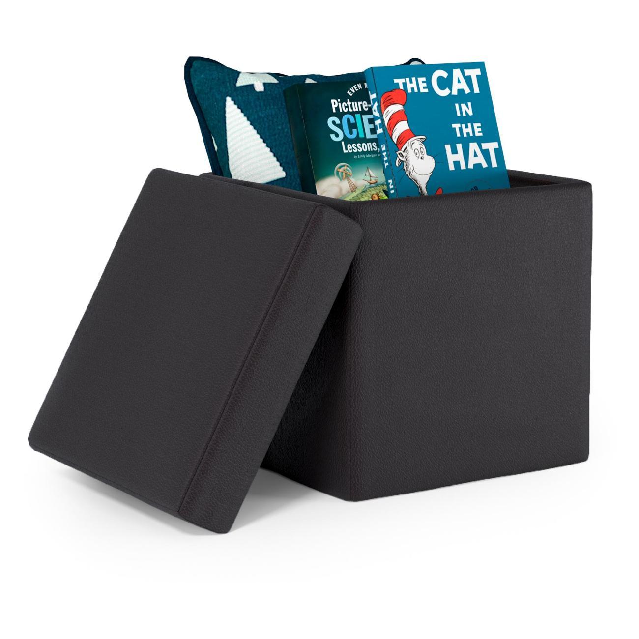 Пуф Шарм-Дизайн складной Пикник экокожа черный