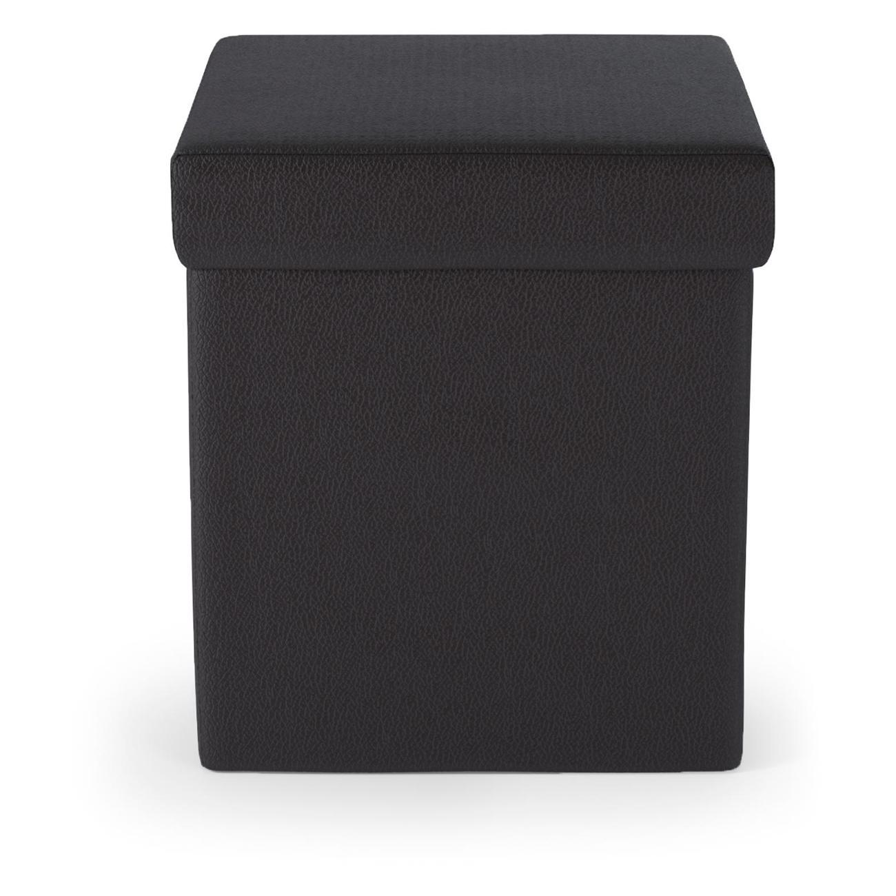 Пуф Шарм-Дизайн складной Пикник экокожа черный