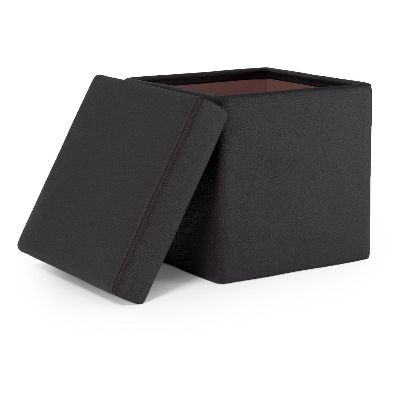 Пуф Шарм-Дизайн складной Пикник экокожа черный