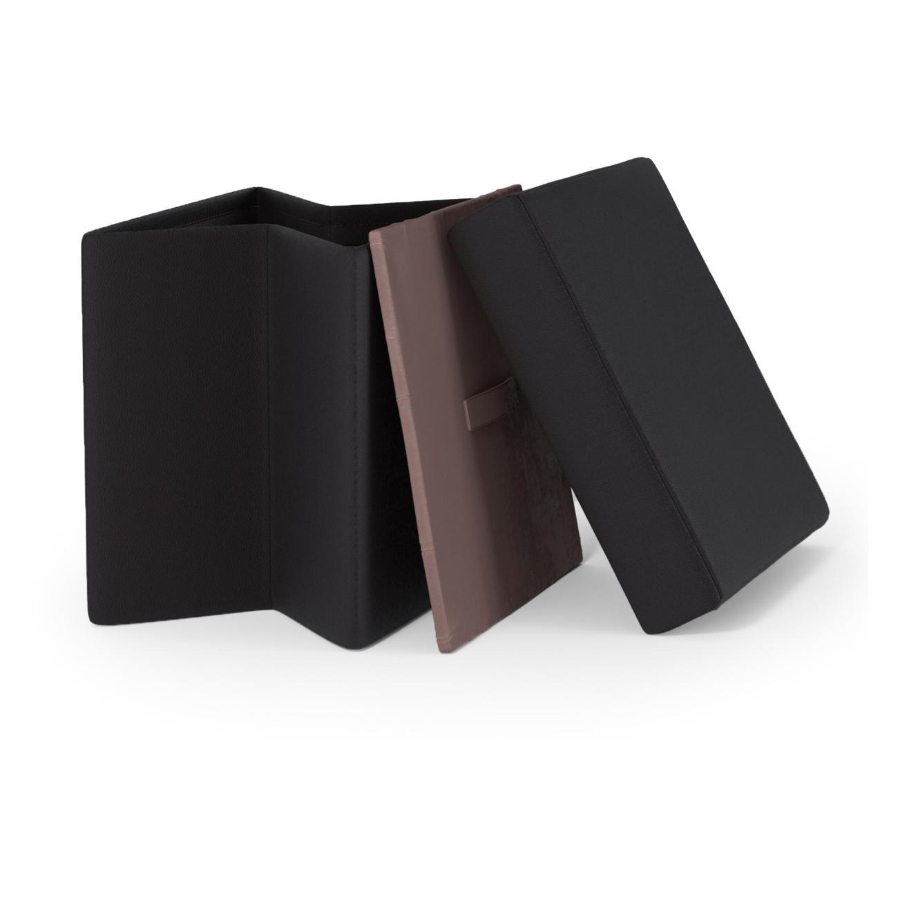 Пуф Шарм-Дизайн складной Пикник экокожа черный