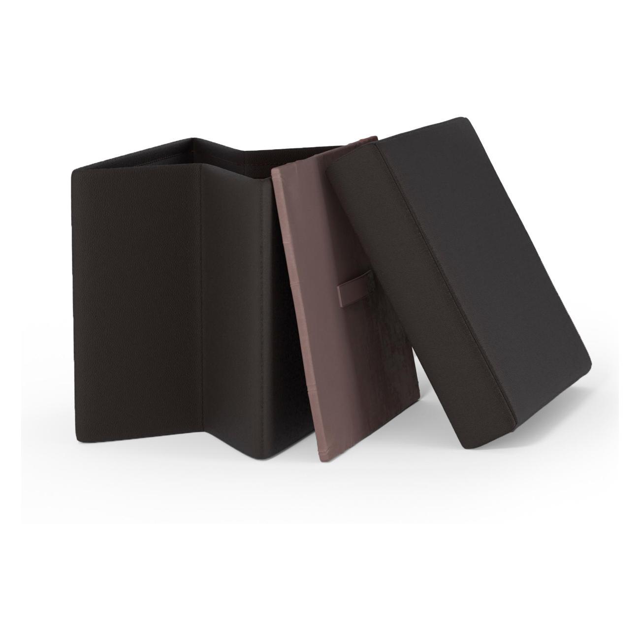 Пуф Шарм-Дизайн складной Пикник экокожа шоколад